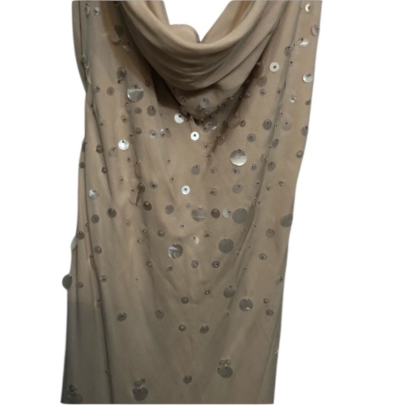 Hugo  Buscati size 12 Nude with opalescent sequins gorgeous & perfect - Picture 12 of 14